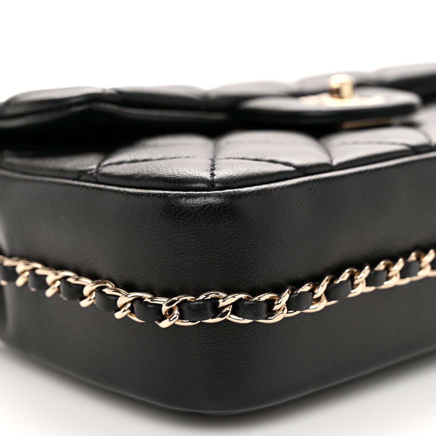 Chanel Lambskin Quilted Small My Precious Flap Black 9 of 10