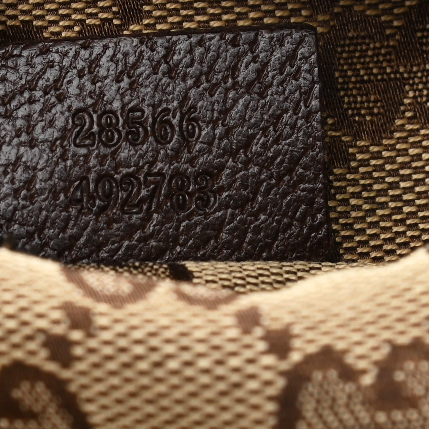 GG Monogram Double Pocket Belt Bag Dark Brown