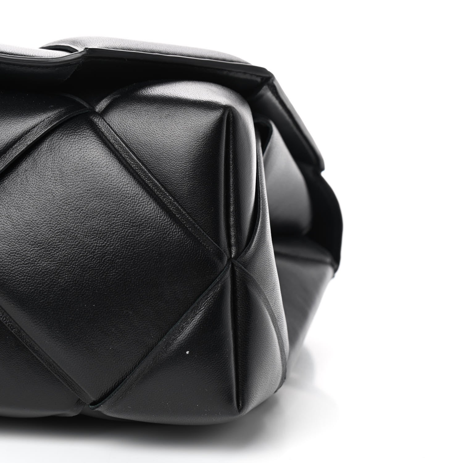 Bottega Veneta Nappa Intreccio Padded Top Handle Shoulder Bag Black 8 of 8