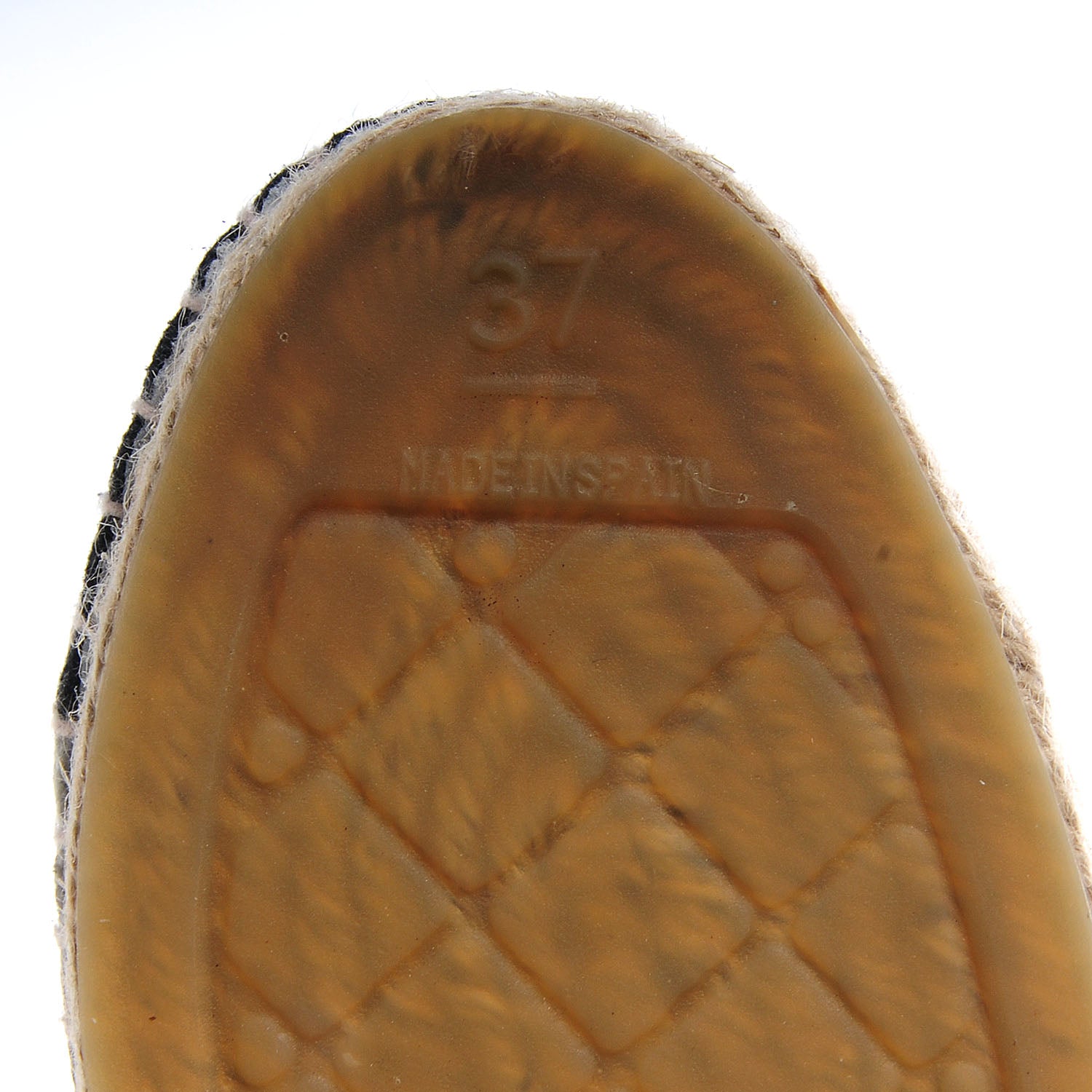 Chanel Toile Espadrilles Beige Black 37 6 of 6