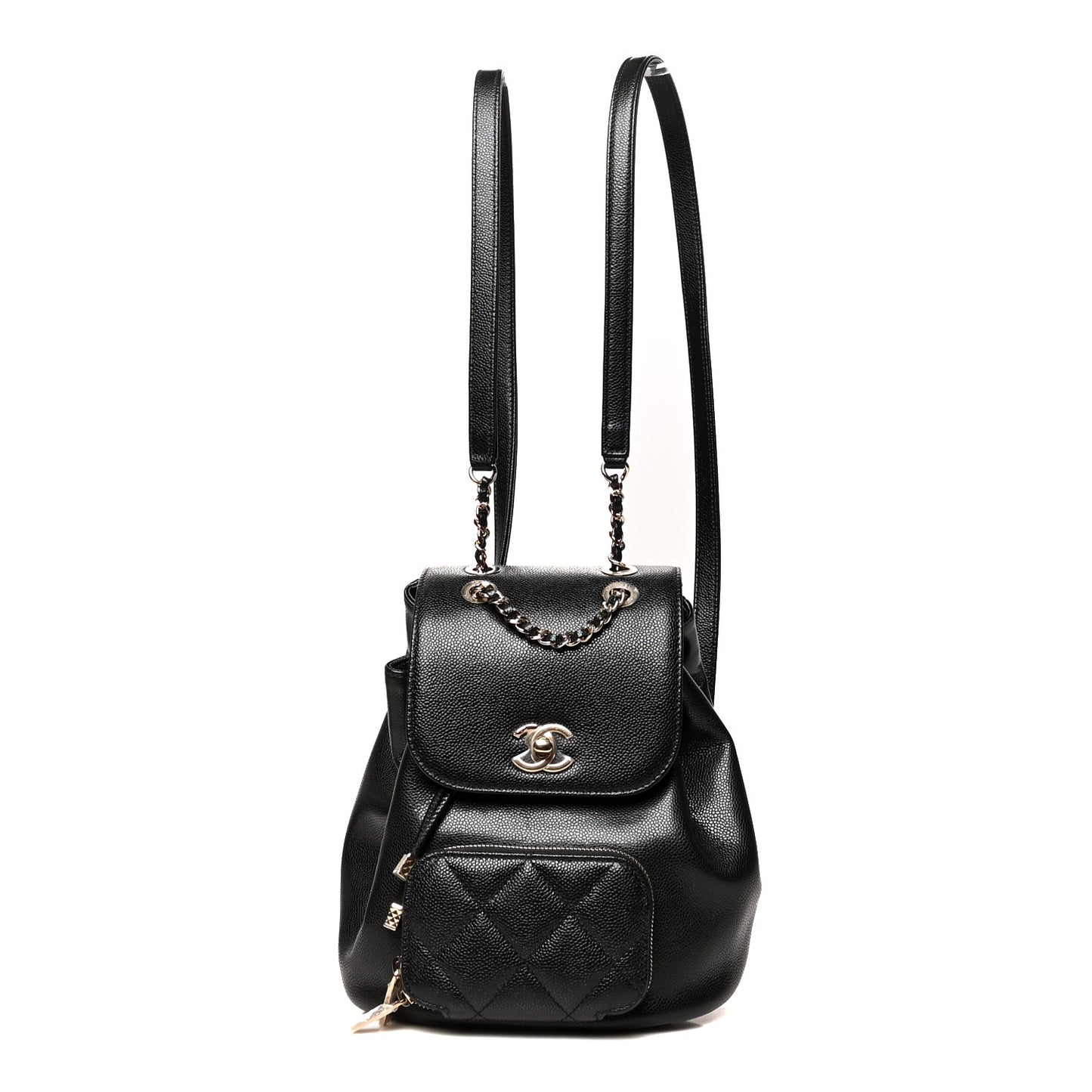 Caviar Quilted Mini Business Affinity Backpack Black