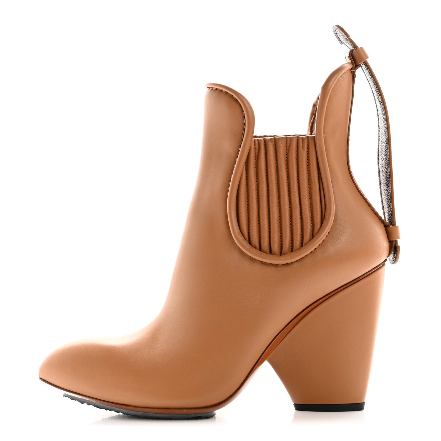 Calfskin Legacy Ankle Boot 39 Camel Brown