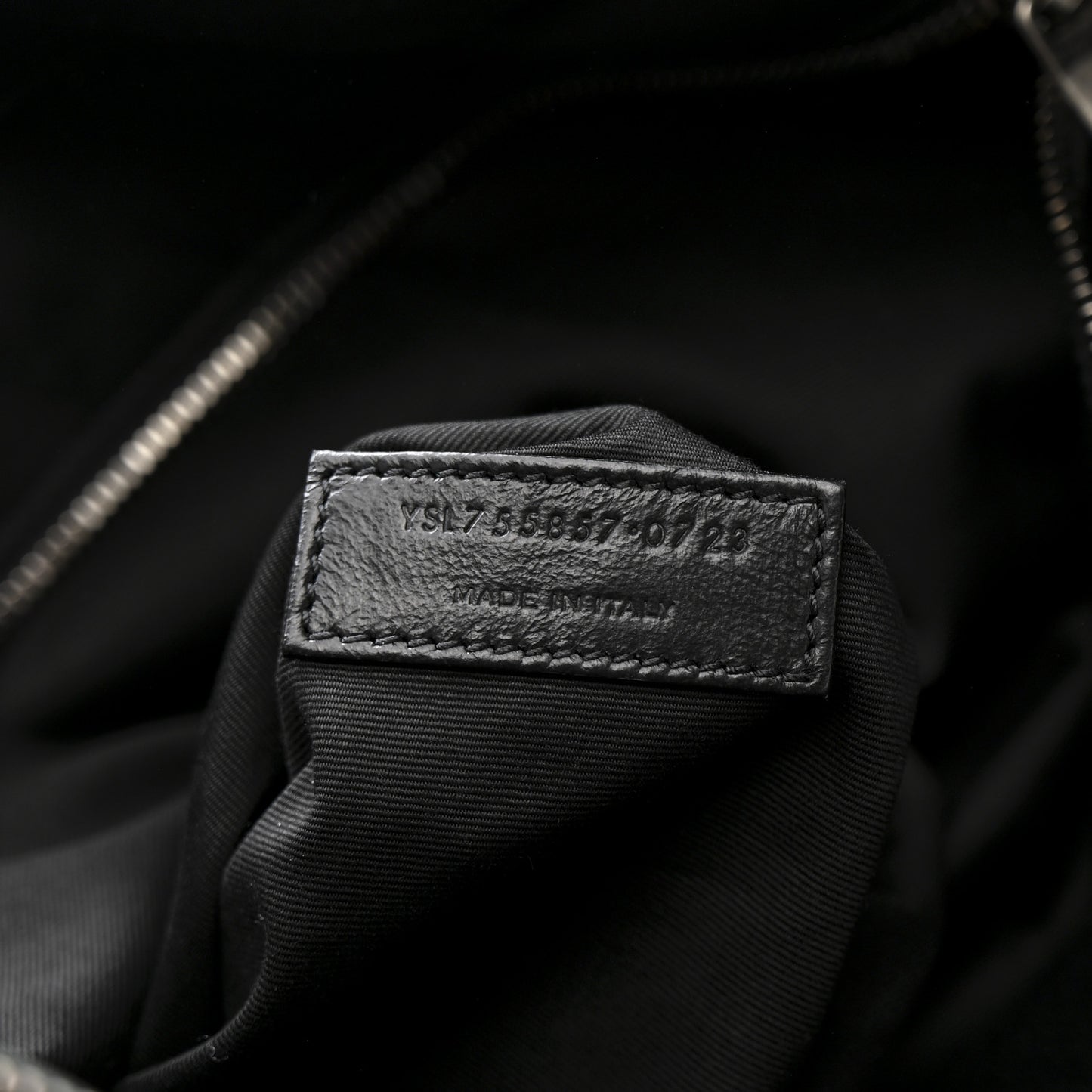 Grained Lambskin Monogram Oversized Niki Chain Satchel Black