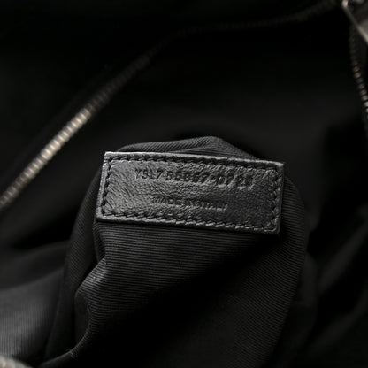 Saint Laurent Grained Lambskin Monogram Oversized Niki Chain Satchel Black 9 of 15