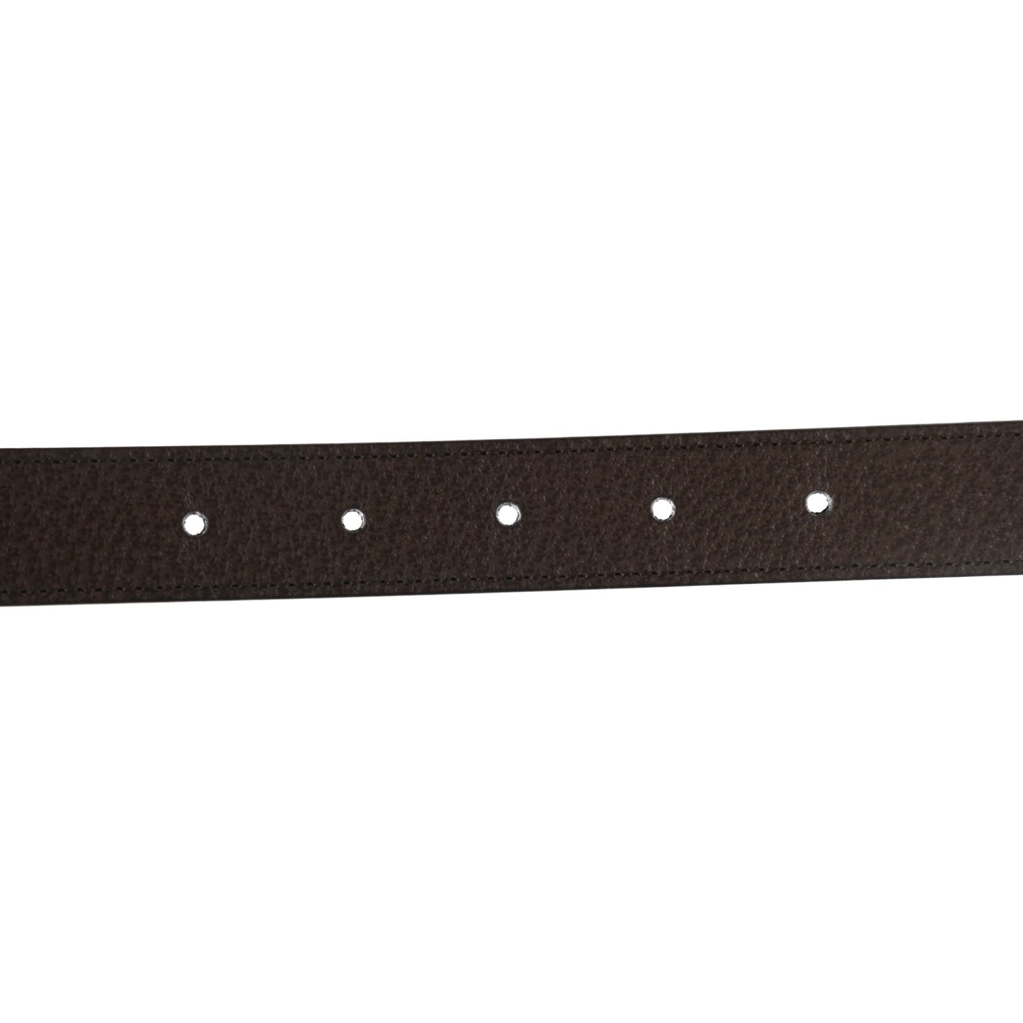 Textured Dollar Calfskin Torchon Double G 25mm Belt 80 32 New Acero