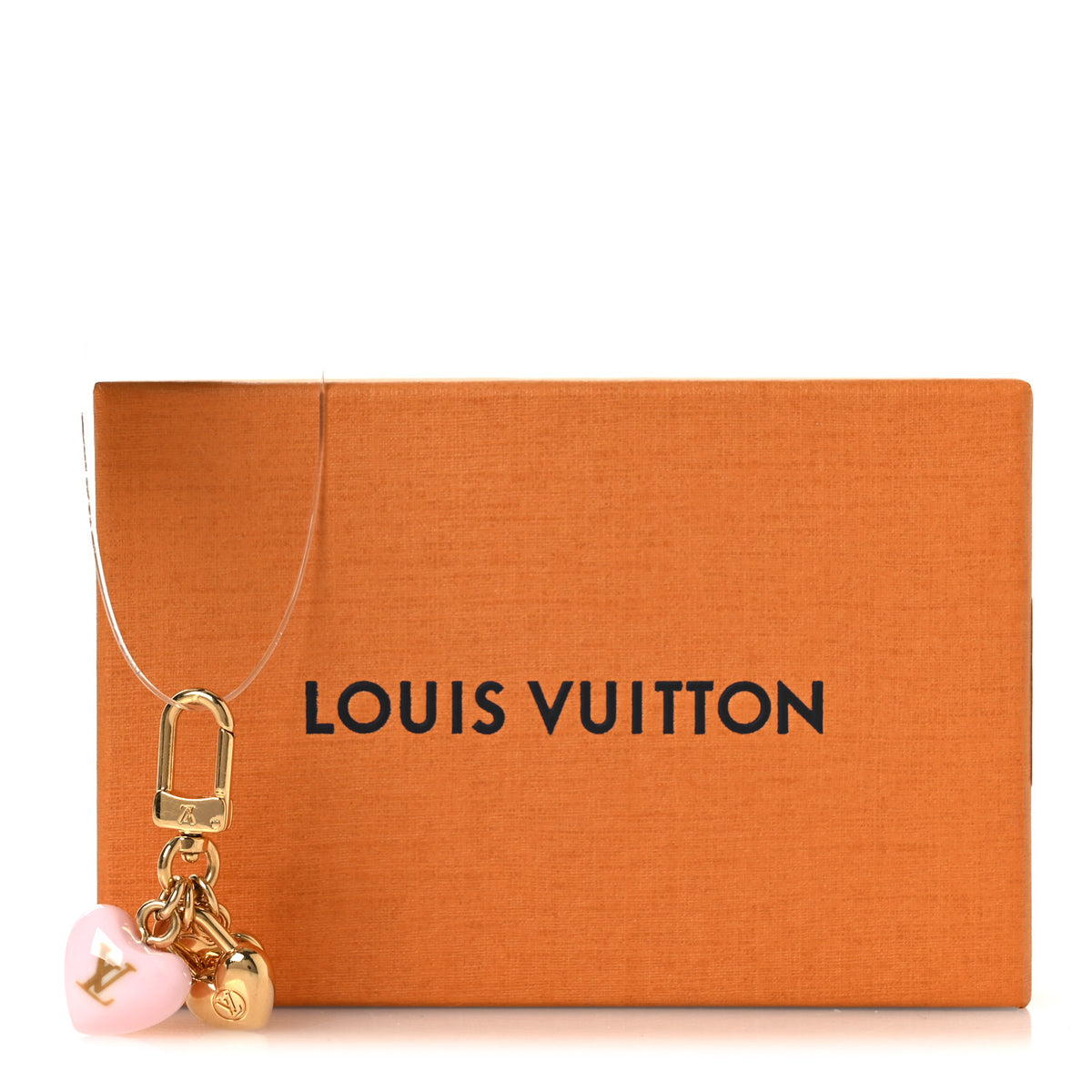 Louis Vuitton Micro Charms LV Heart Bag Charm Key Holder Gold 5 of 5