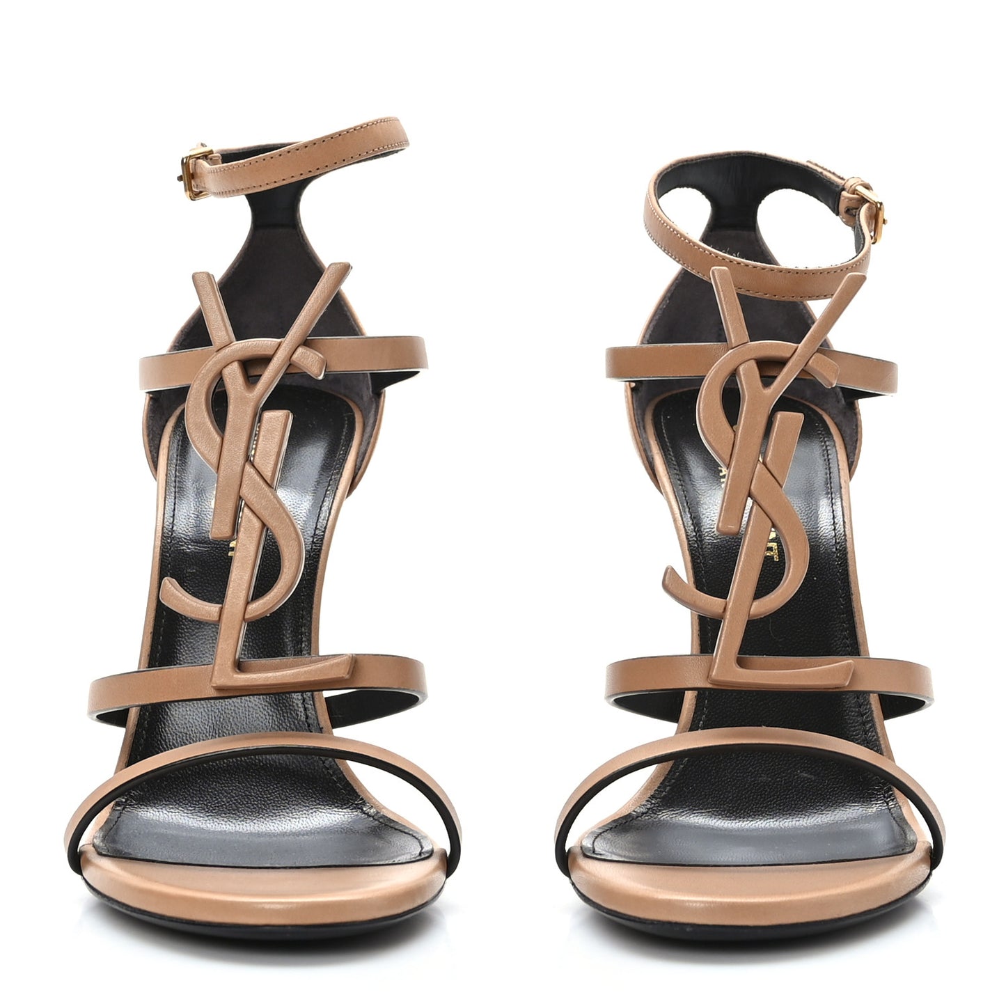 Calfskin Cassandra 100 Sandals 37 Gold Brown