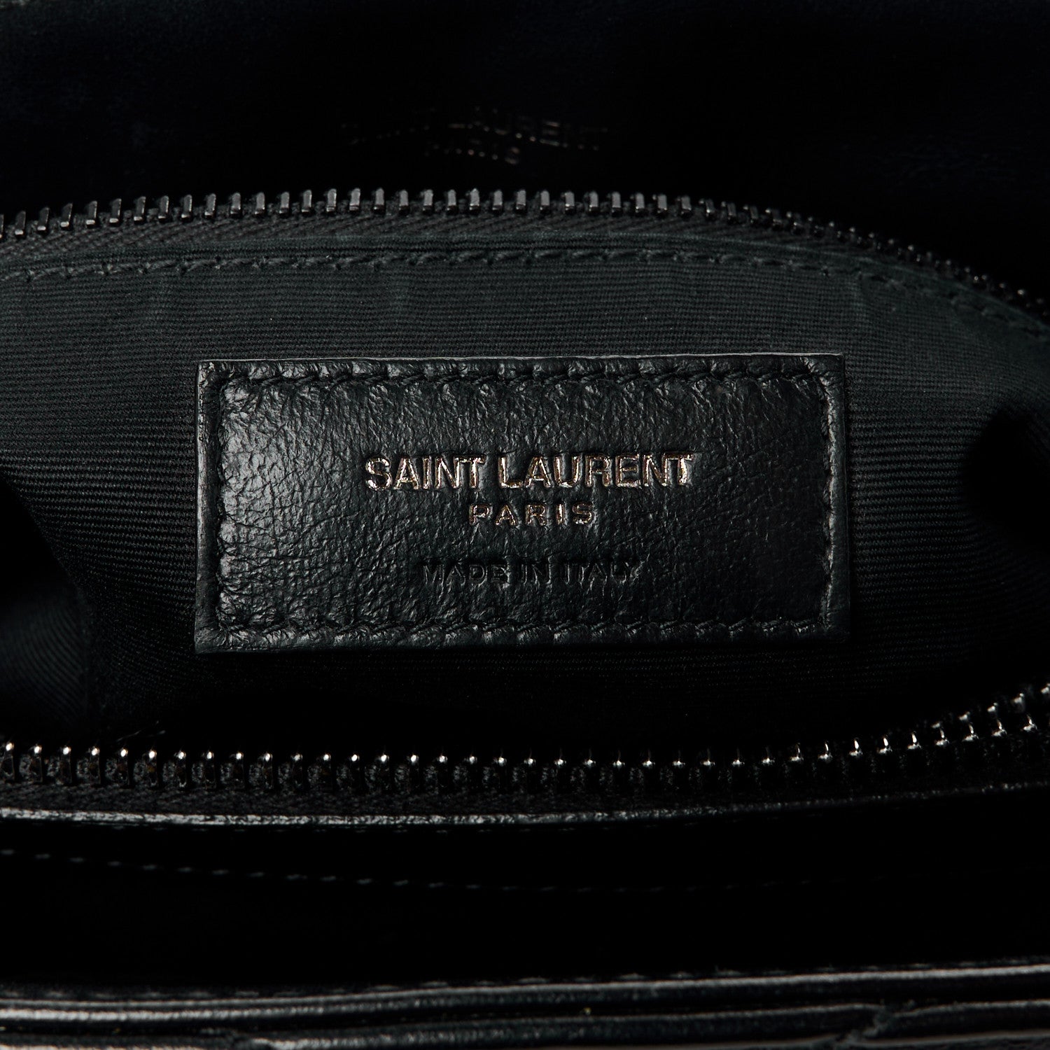 Saint Laurent SAINT LAURENT Calfskin Y Quilted Monogram Monochrome Medium Loulou Chain Satchel Black 7 of 14