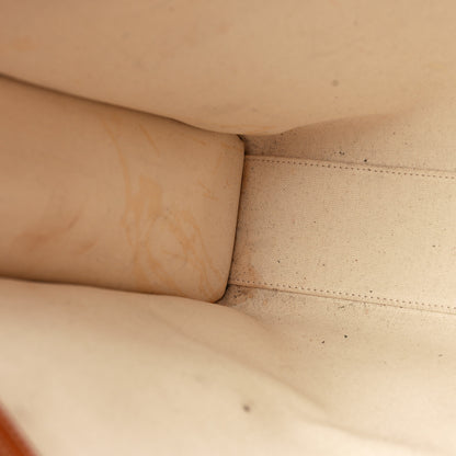 Celine Canvas Calfskin Vertical Cabas Natural Tan 10 of 11