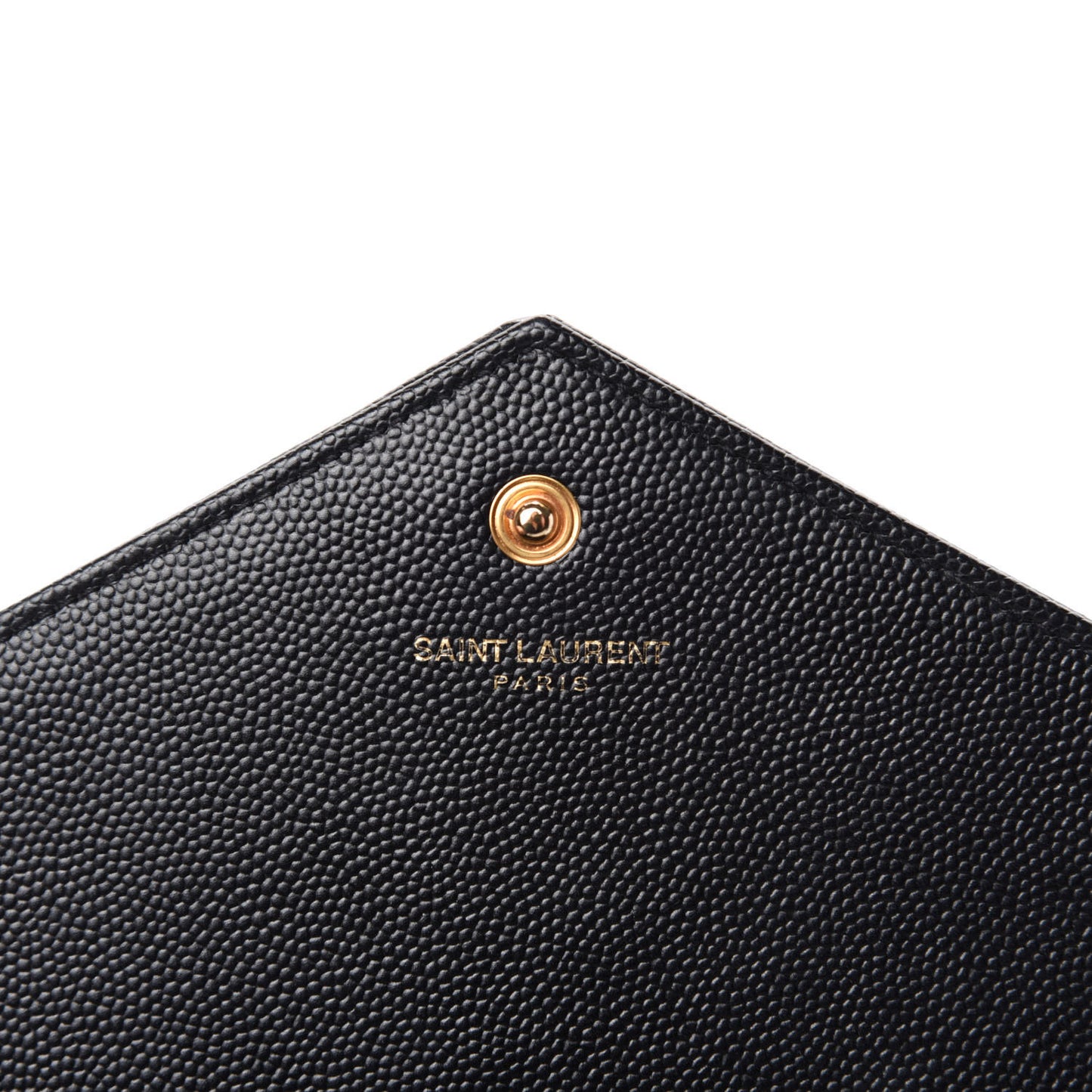 Grain De Poudre Matelasse Chevron Monogram Chain Wallet Black