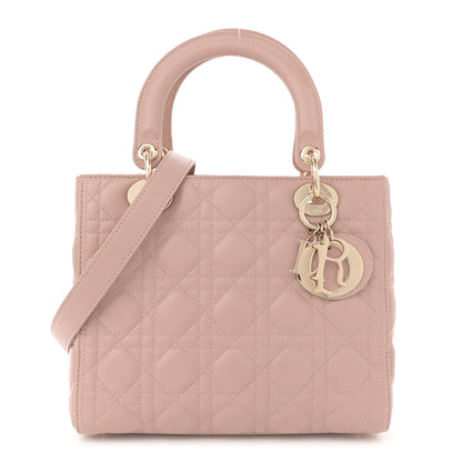 Christian Dior Lambskin Cannage Medium Lady Dior Clay 1 of 11