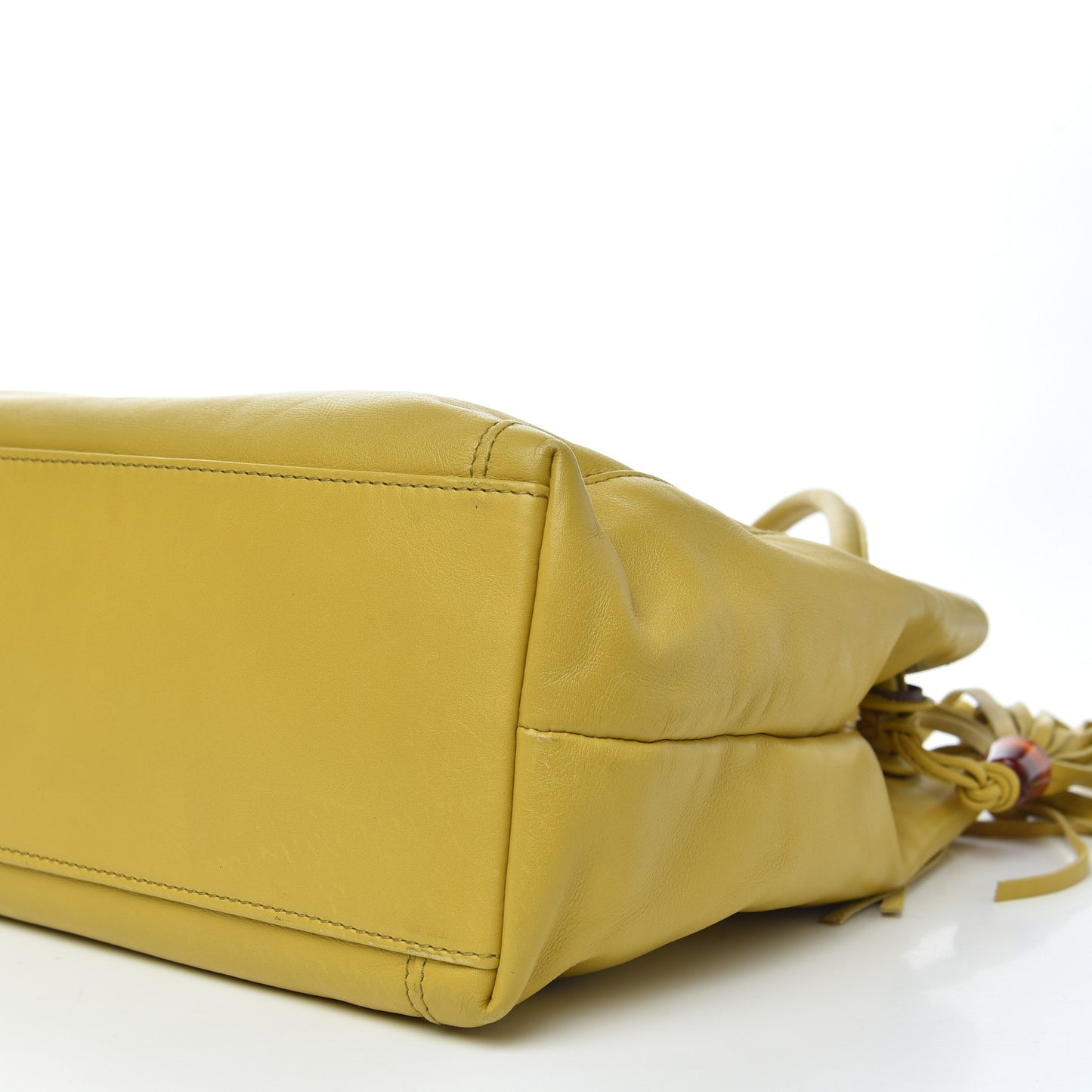 Lambskin CC Tassel Shoulder Bag Yellow