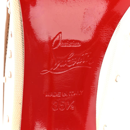 Christian Louboutin Rete Glitter Mini Specchio Strass Follies 100 Pumps 35.5 Pearl 6 of 10
