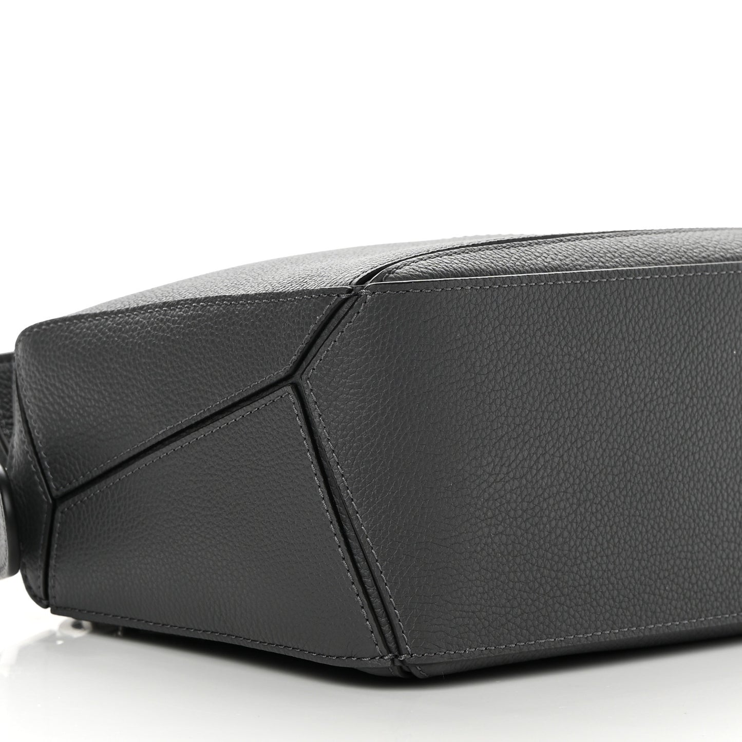 Calfskin Small Puzzle Bag Gunmetal