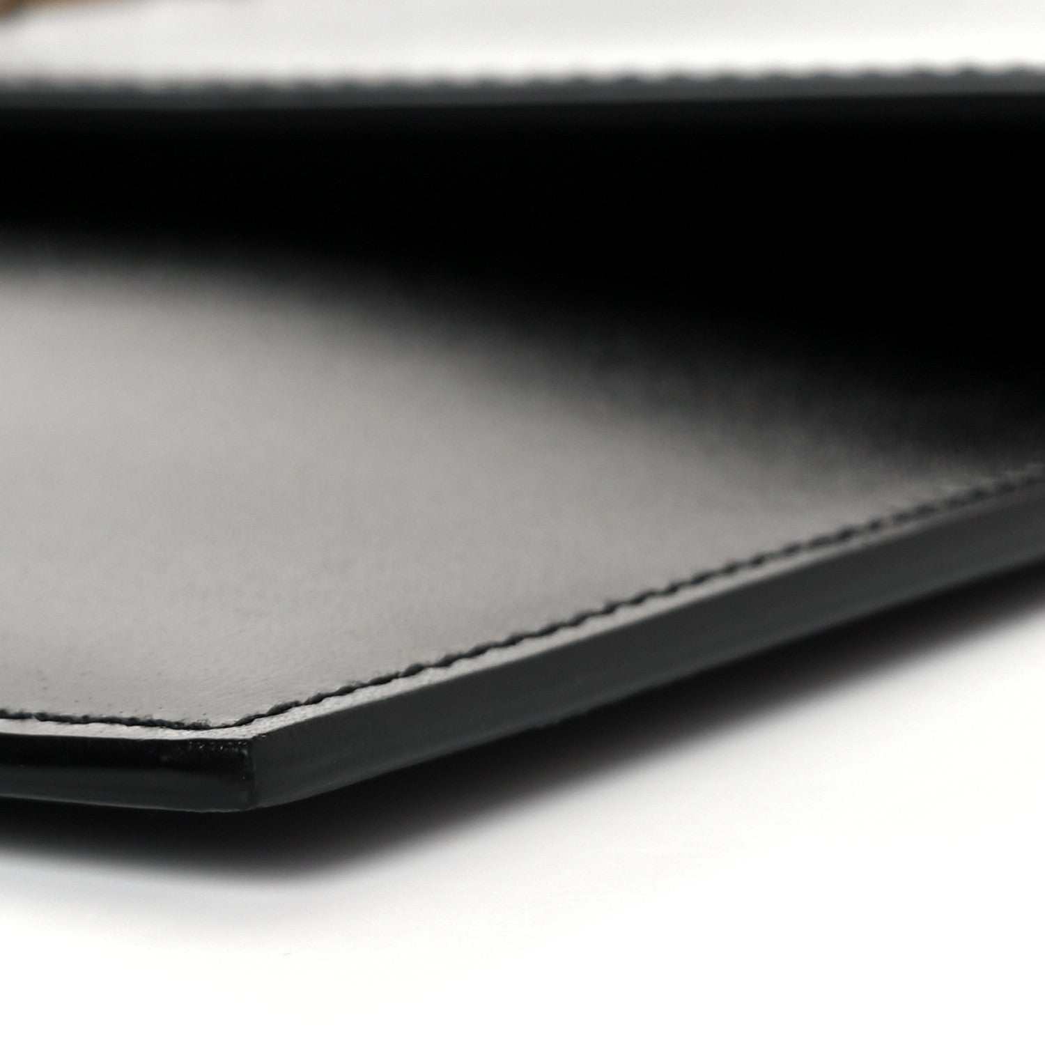 Saint Laurent Smooth Shiny Calfskin Monogram Uptown Baby Pouch Black 8 of 10