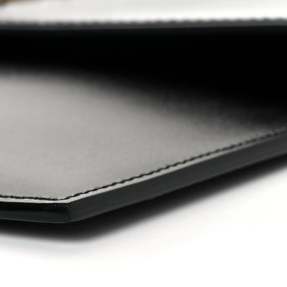 Saint Laurent Smooth Shiny Calfskin Monogram Uptown Baby Pouch Black 8 of 10