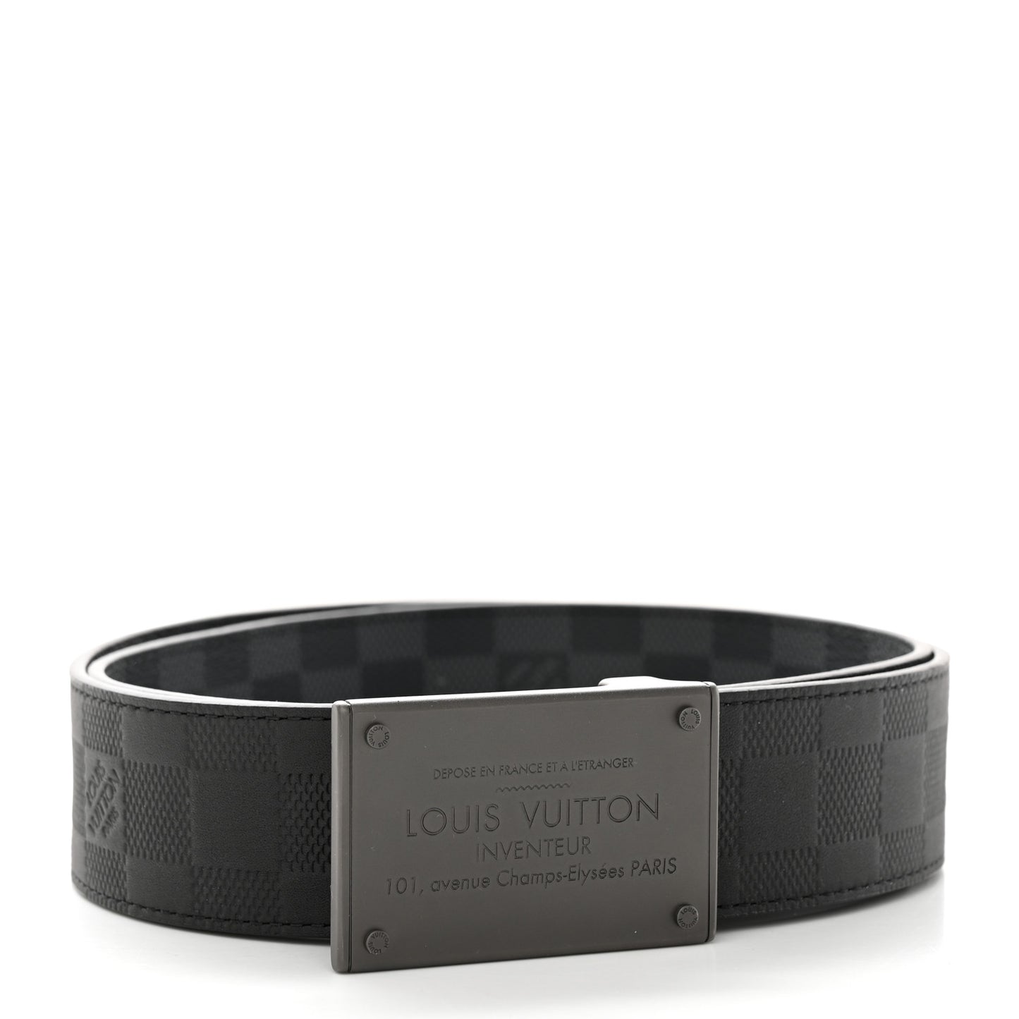 Damier Graphite Infini Neo Inventeur 40mm Reversible Belt 95/38 Black