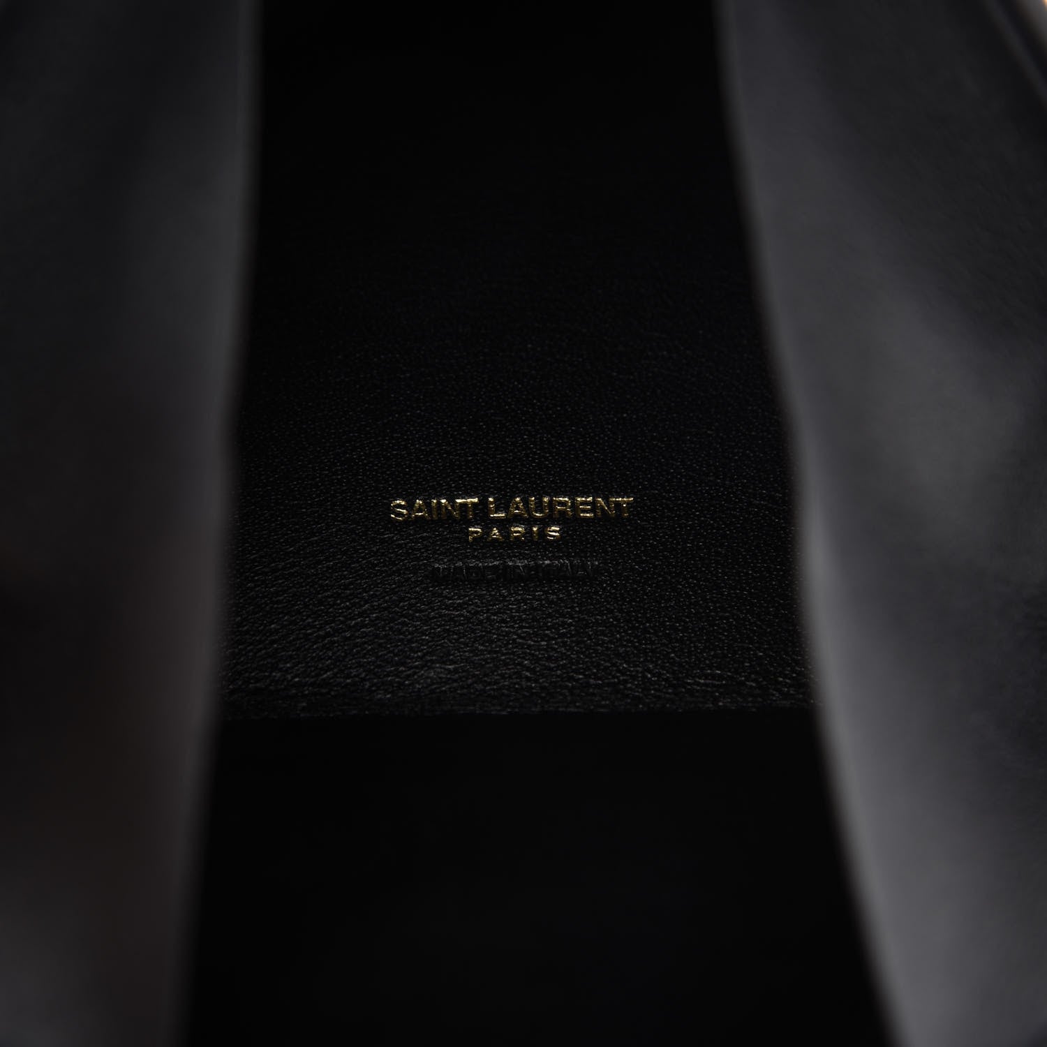 Saint Laurent Lambskin Pyramid Clutch Black 8 of 10