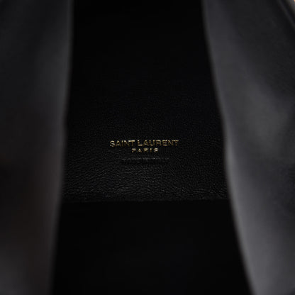 Saint Laurent Lambskin Pyramid Clutch Black 8 of 10