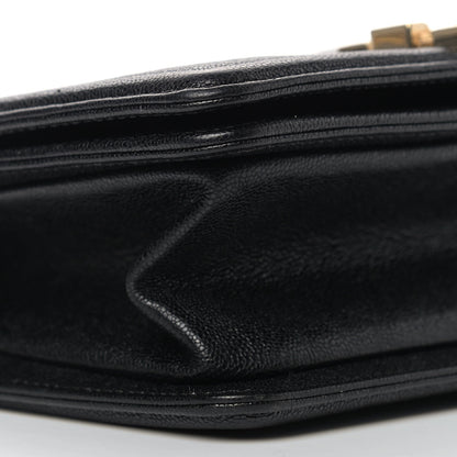 Chanel Caviar Chevron Quilted Small Boy Flap Black 8 of 12