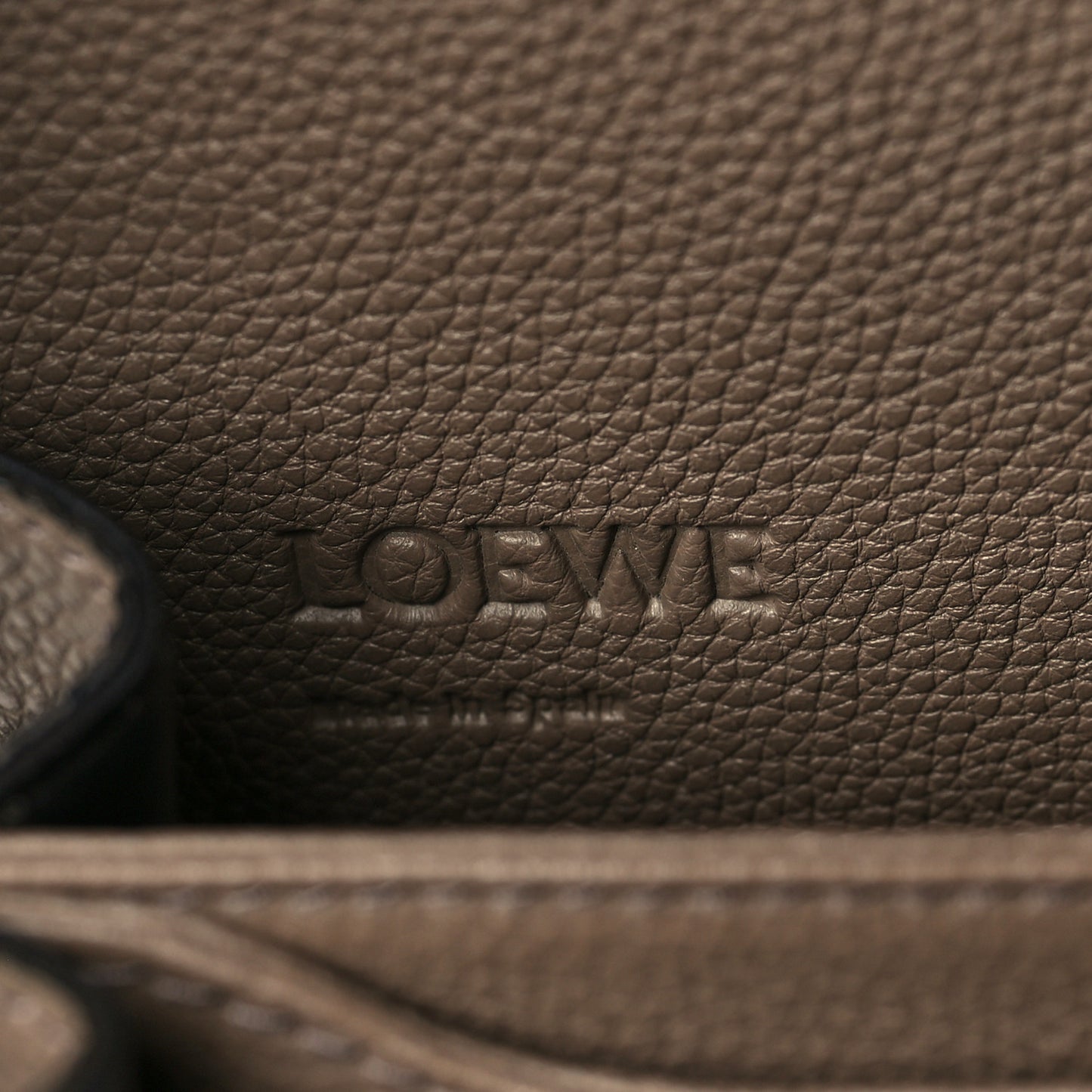 Grained Calfskin Medium Barcelona Shoulder Bag Taupe