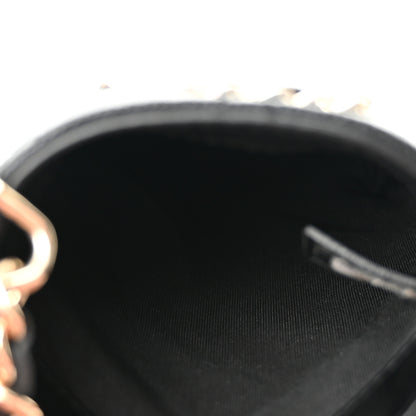 Chanel Caviar Quilted French New Wave Phone Holder With Chain Black 5 of 12
