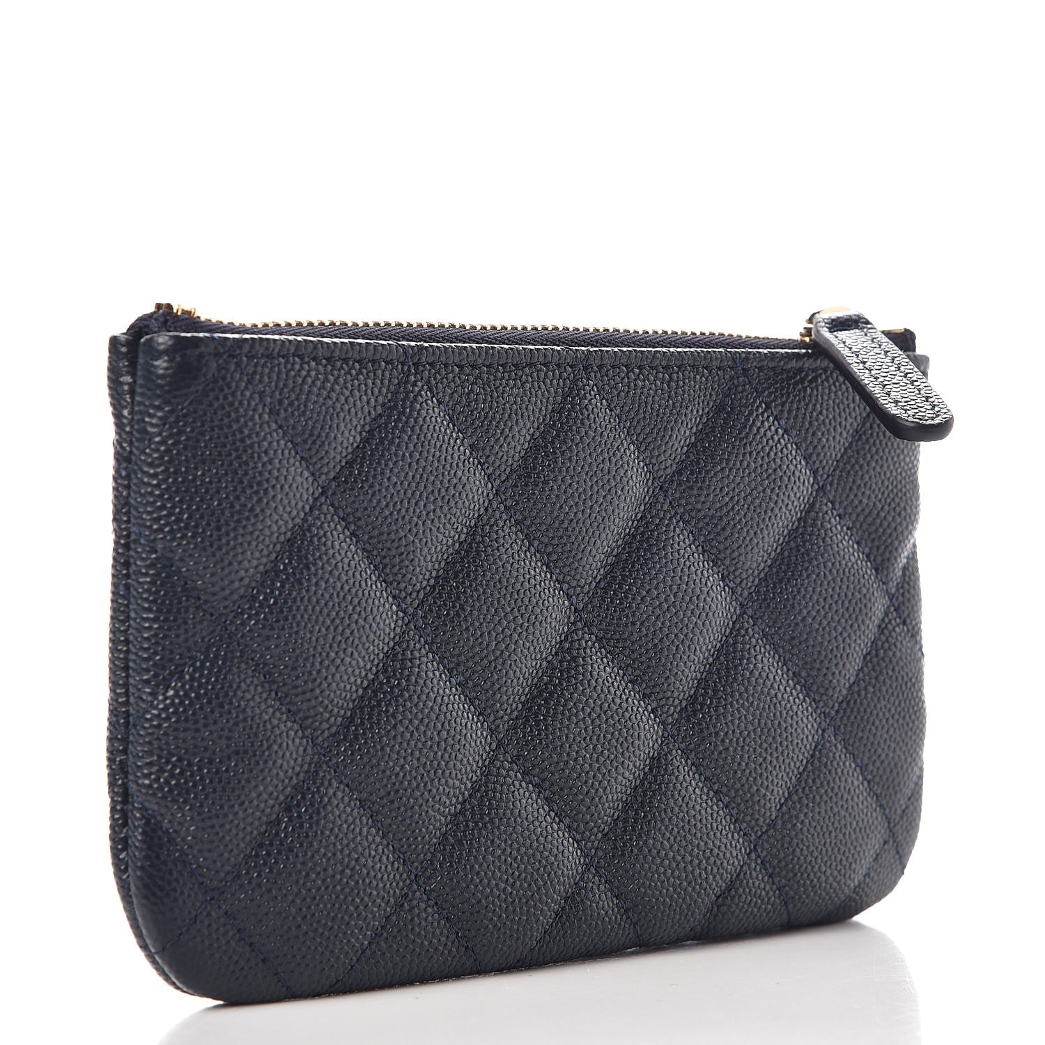 Chanel Caviar Quilted Small Cosmetic Case Navy 3 of 8
