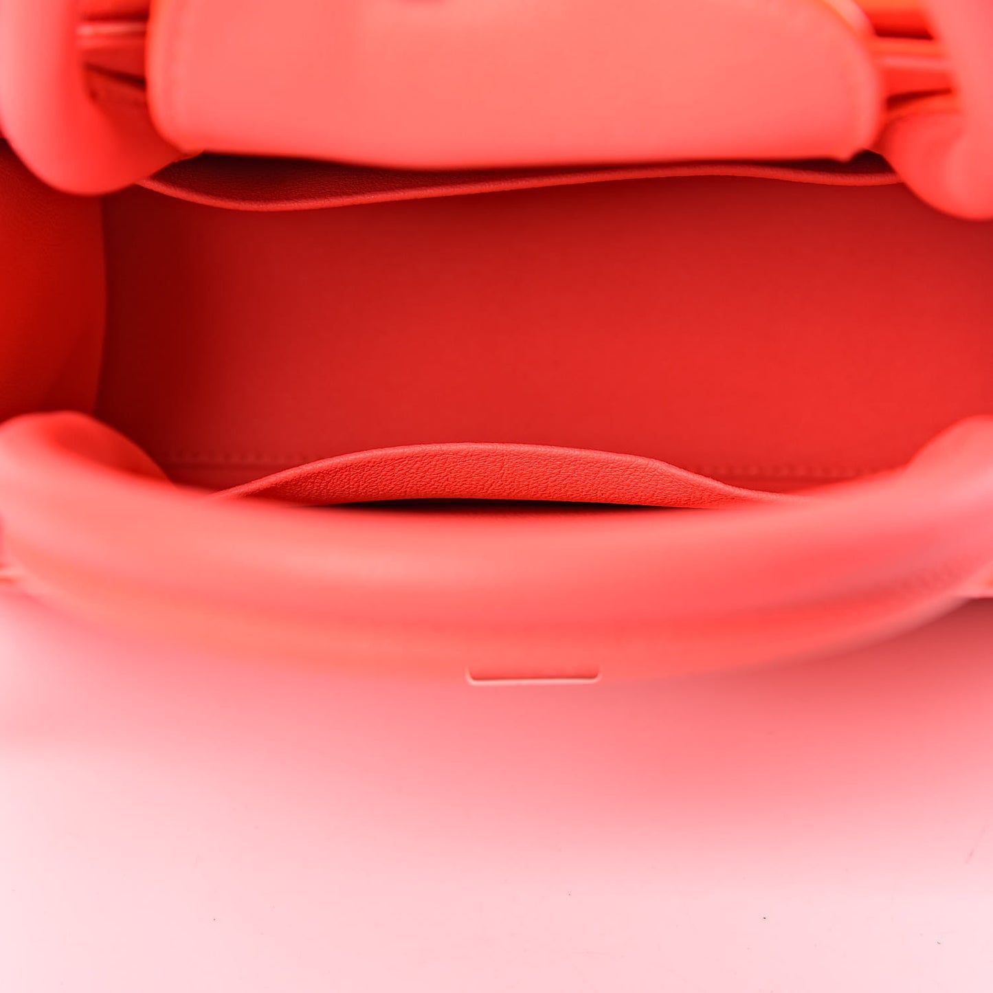 Grained Calfskin Mini Diorever Flap Fluorescent Goji Pink