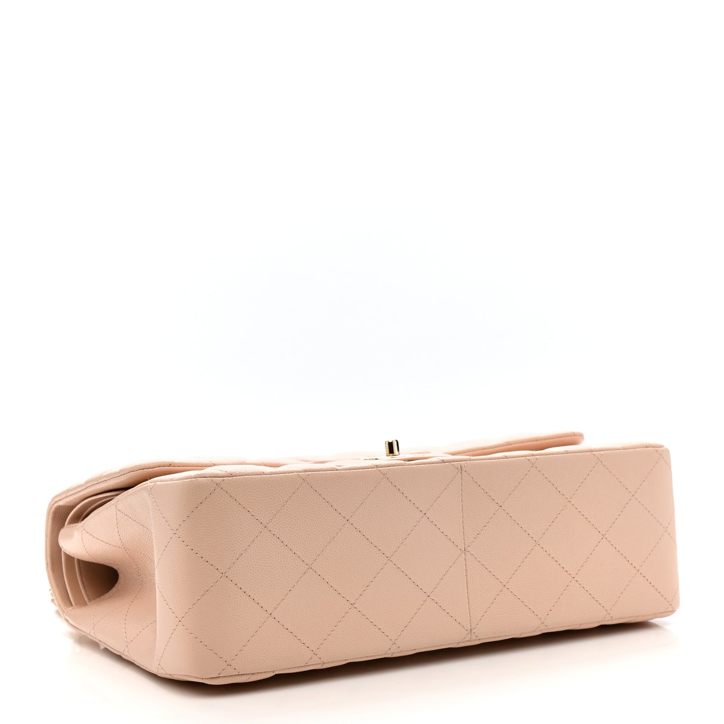 Caviar Quilted Jumbo Double Flap Light Pink