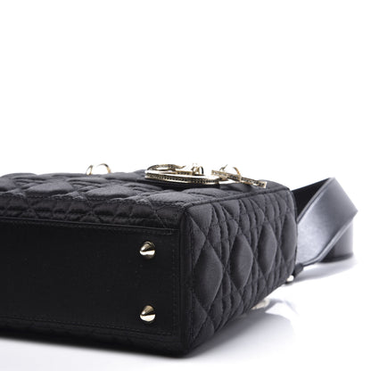 Christian Dior Satin Swarovski Crystal Cannage My ABC Lady Dior Black 7 of 10
