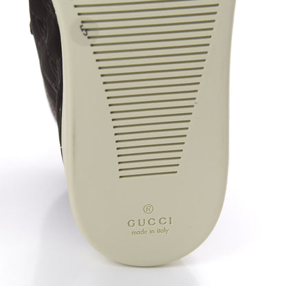 Gucci Nylon Monogram Mens High Top Sneakers 5 Cocoa 8 of 9