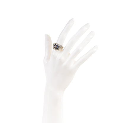 John Hardy Sterling Silver Diamond 8mm Iolite Mystic Ring 51.5 6 2 of 6