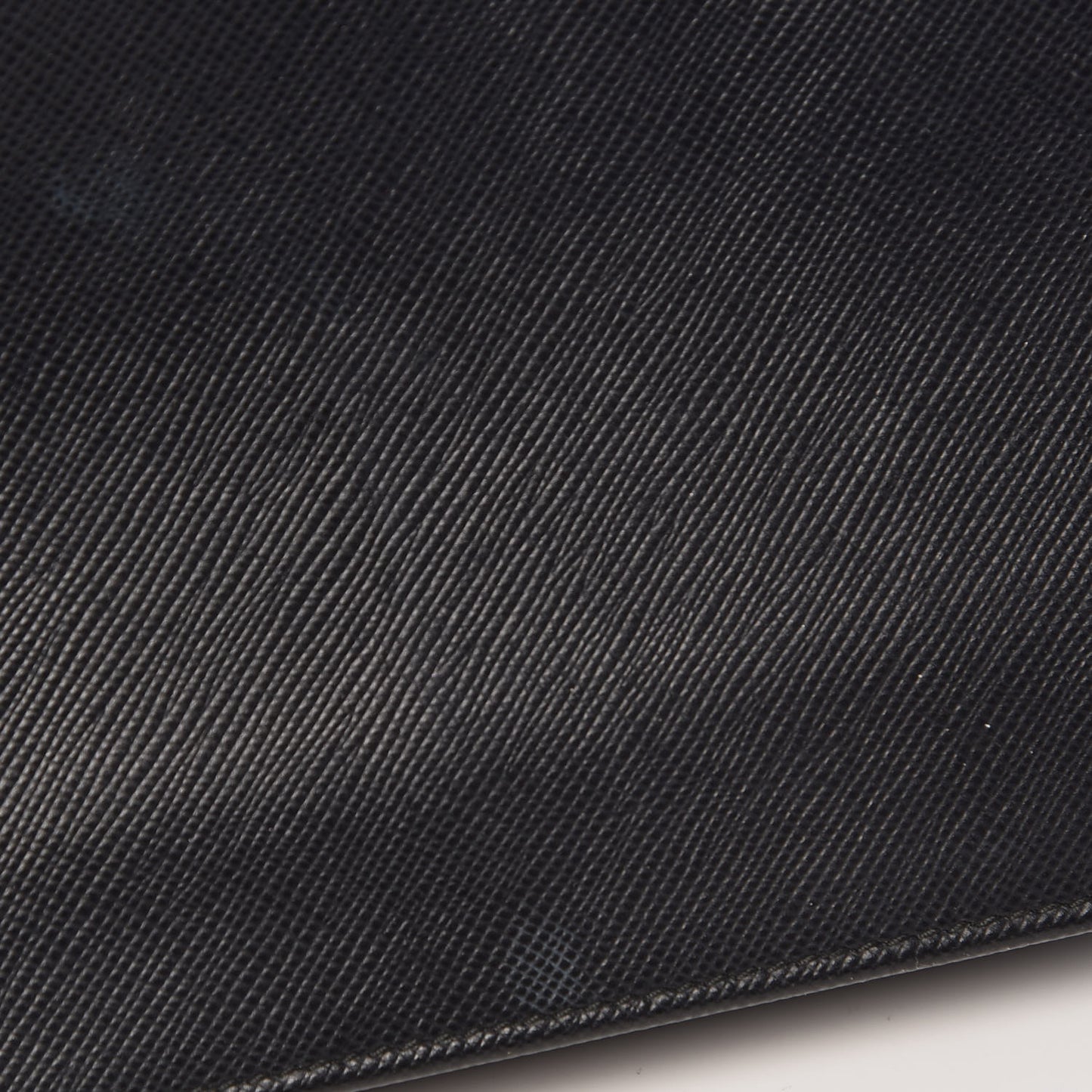 Saffiano Metal Flap Wallet With Strap Black