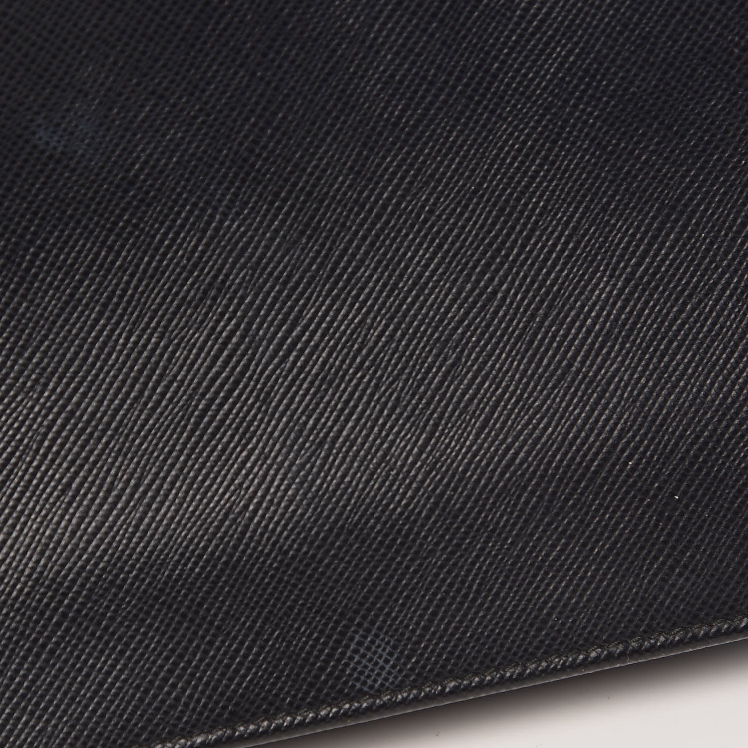 Prada Saffiano Metal Flap Wallet With Strap Black 9 of 14