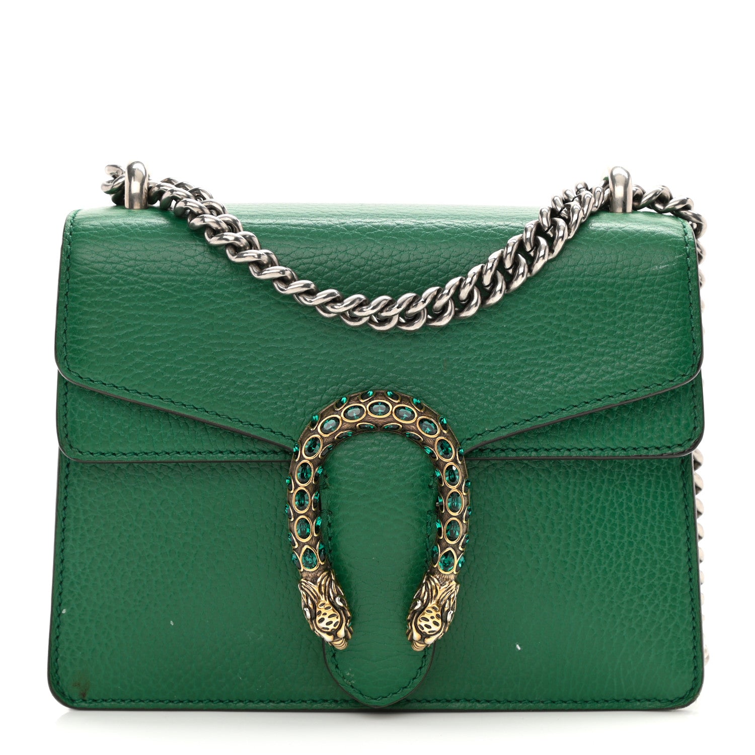 Gucci Calfskin Mini Dionysus Shoulder Bag Emerald 1 of 12