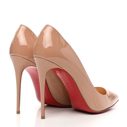 Christian Louboutin Patent Pigalle Follies 100 Pumps 38 Nude 4 of 9