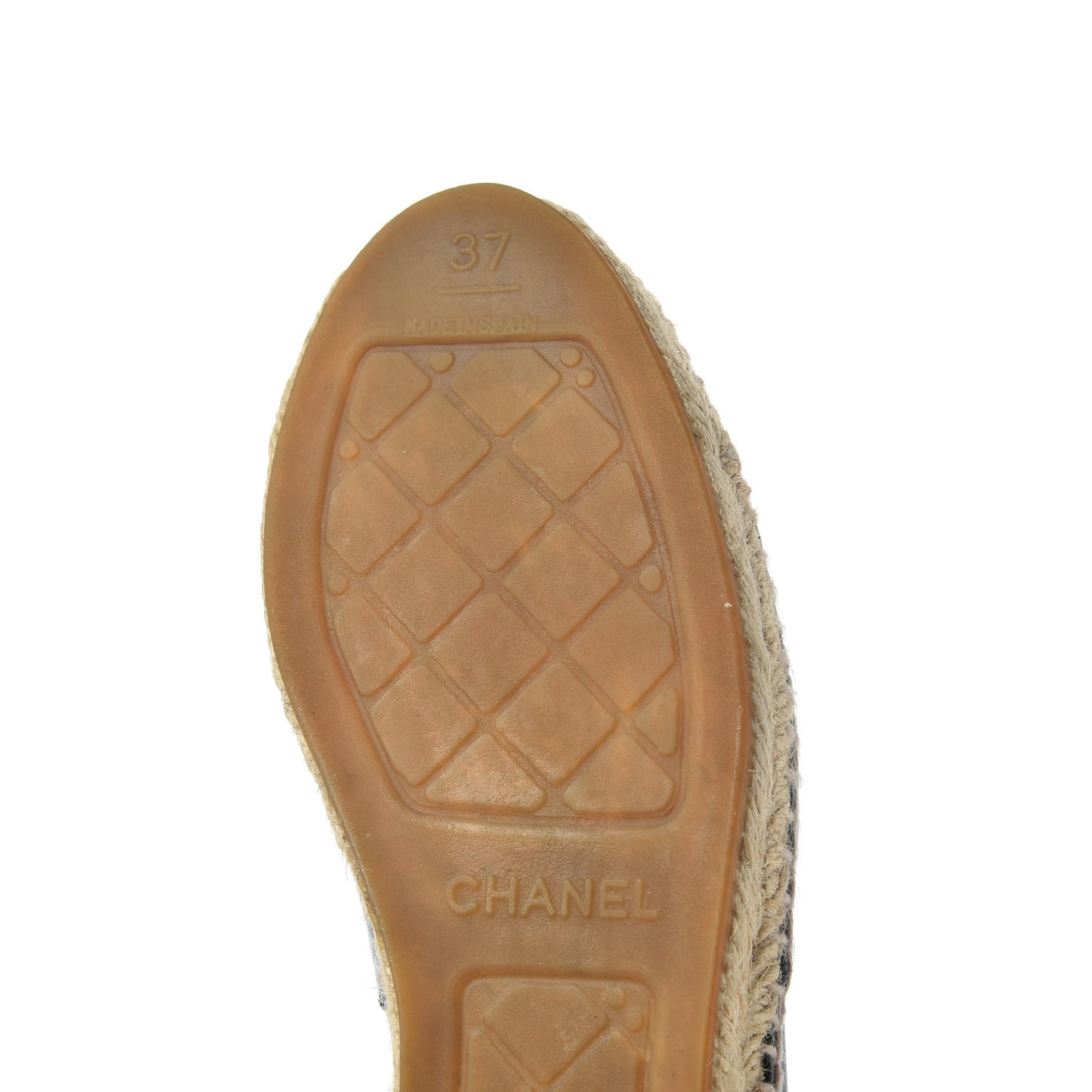 Lambskin CC Espadrilles 37 Black