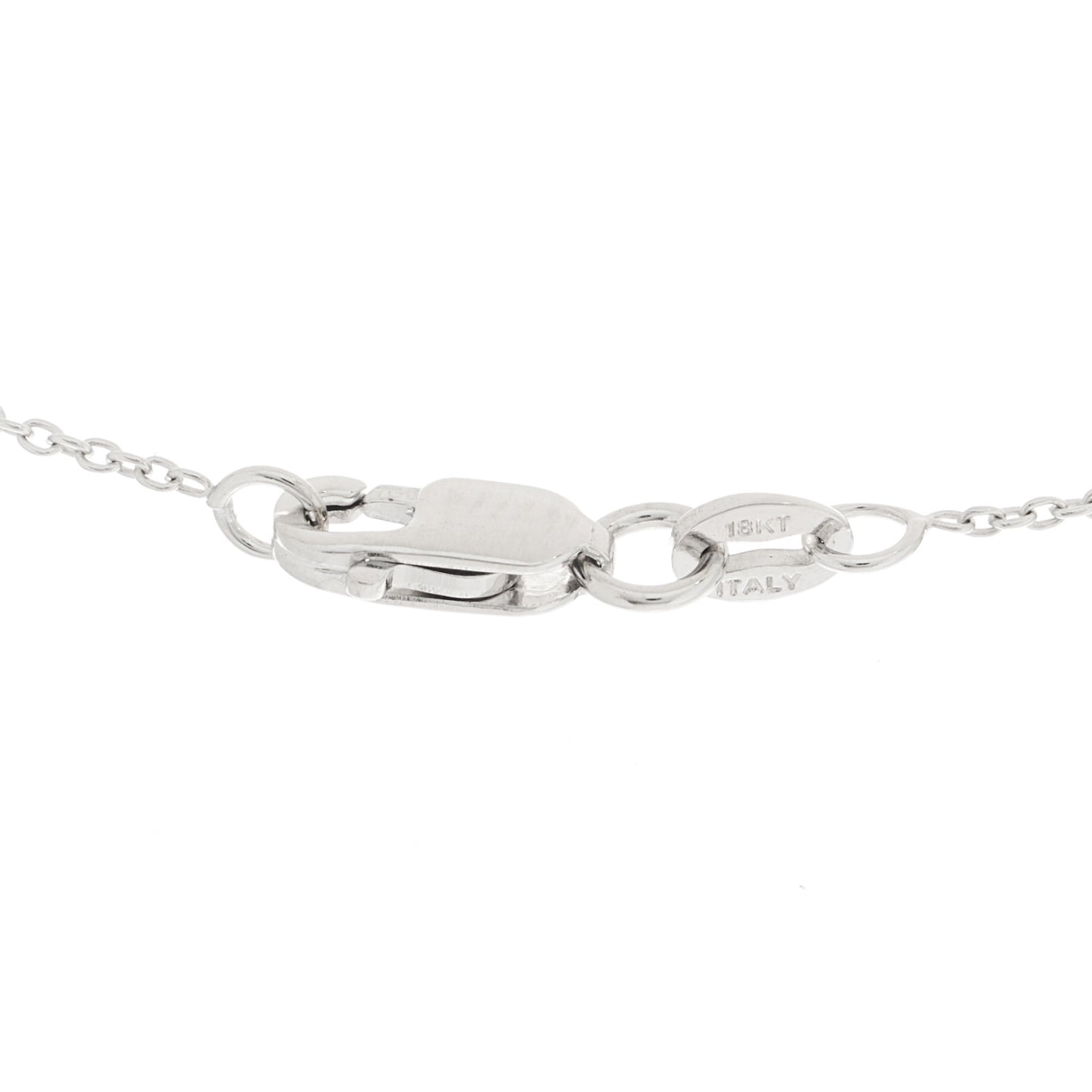 18K White Gold Love Necklace