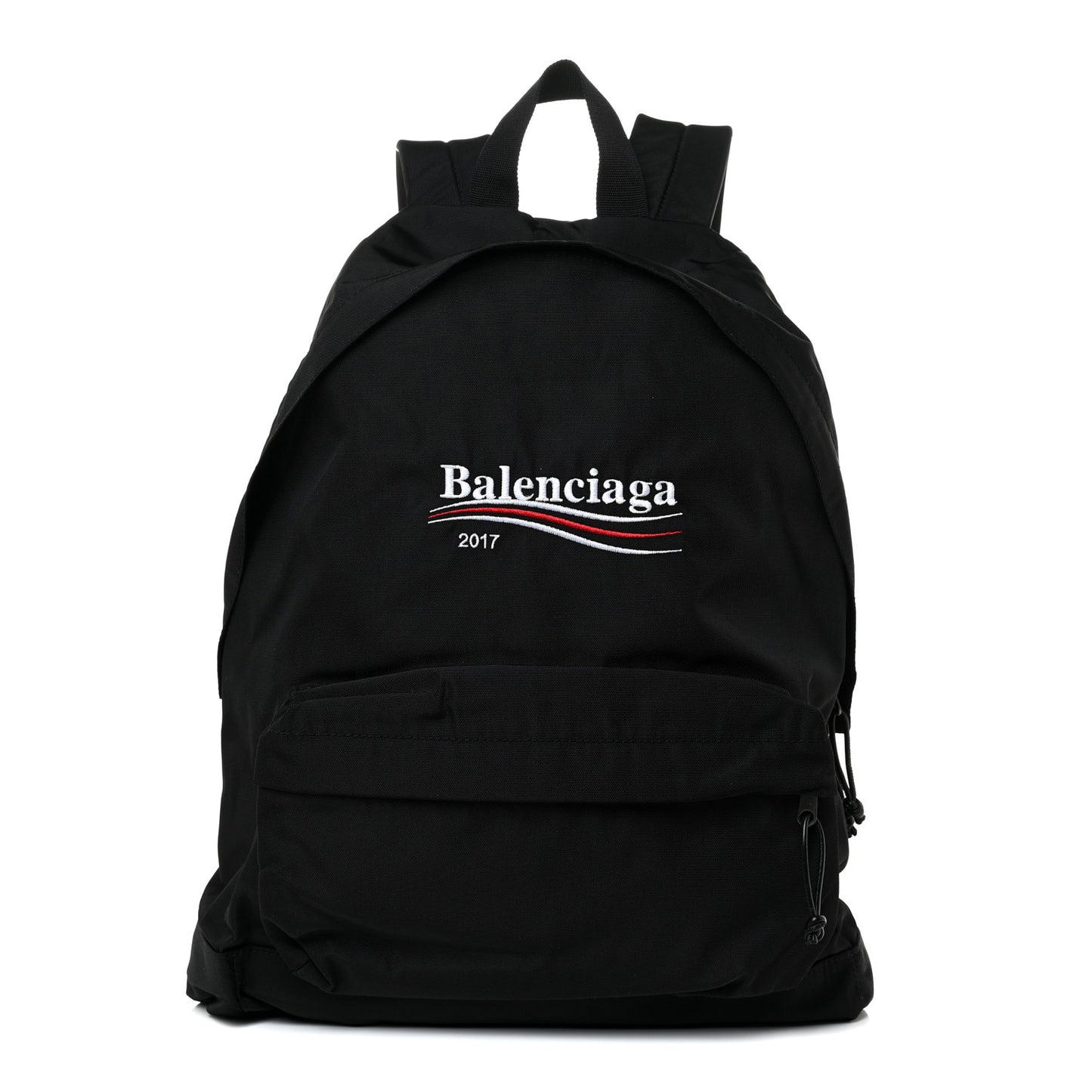 Nylon Political Campaign Logo Embroidered Explorer Backpack Black