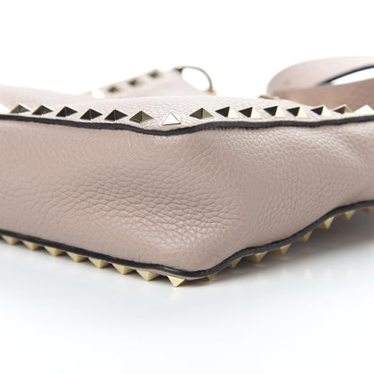 Valentino Garavani Pebbled Calfskin Mini Rockstud Flip-Lock Messenger Bag Poudre 9 of 9