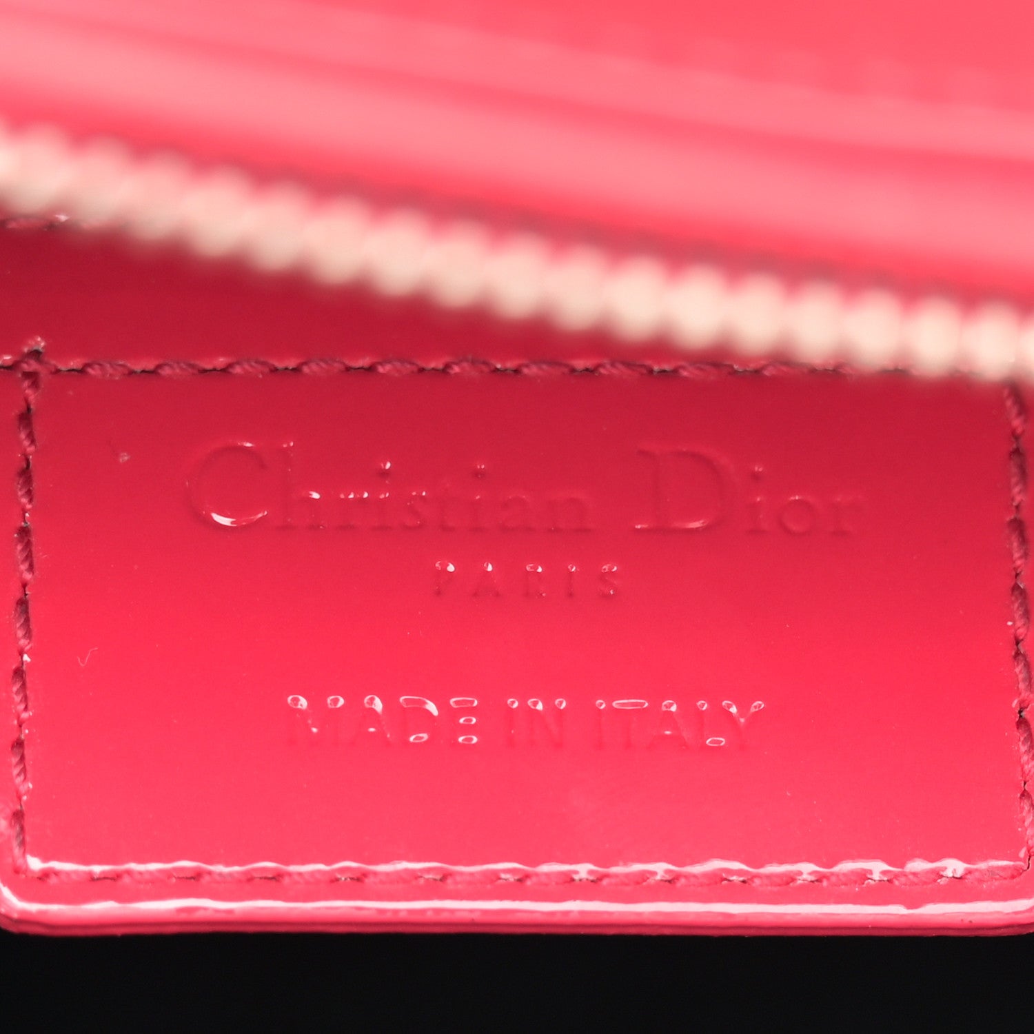 Christian Dior Patent Cannage Large Lady Dior Fuchsia 6 of 13