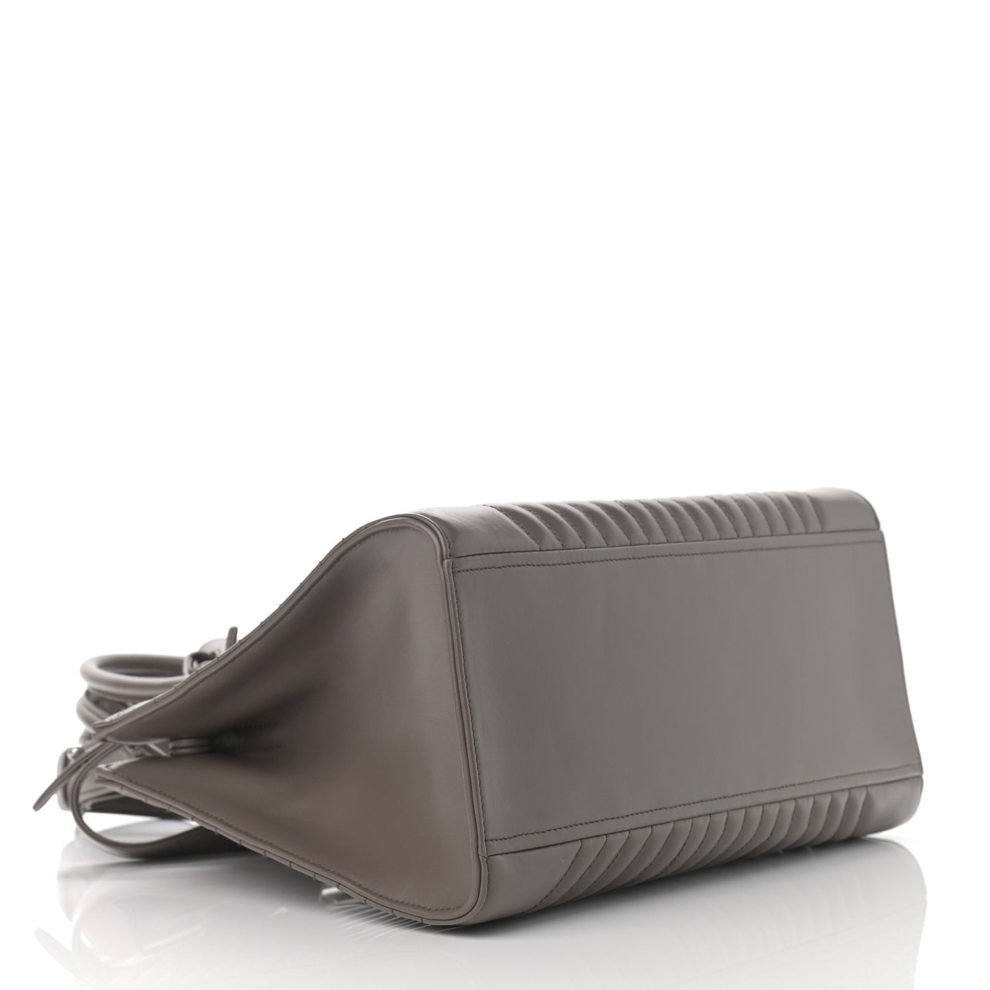 Soft Calfskin Impunture Diagramme Tote Bambu