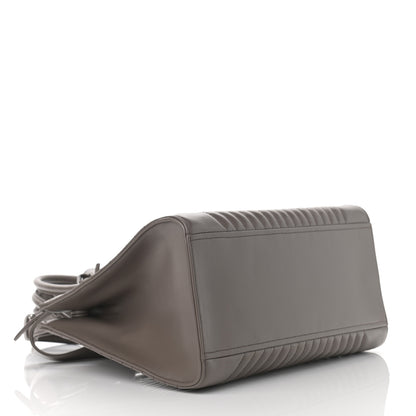 Prada Soft Calfskin Impunture Diagramme Tote Bambu 4 of 10