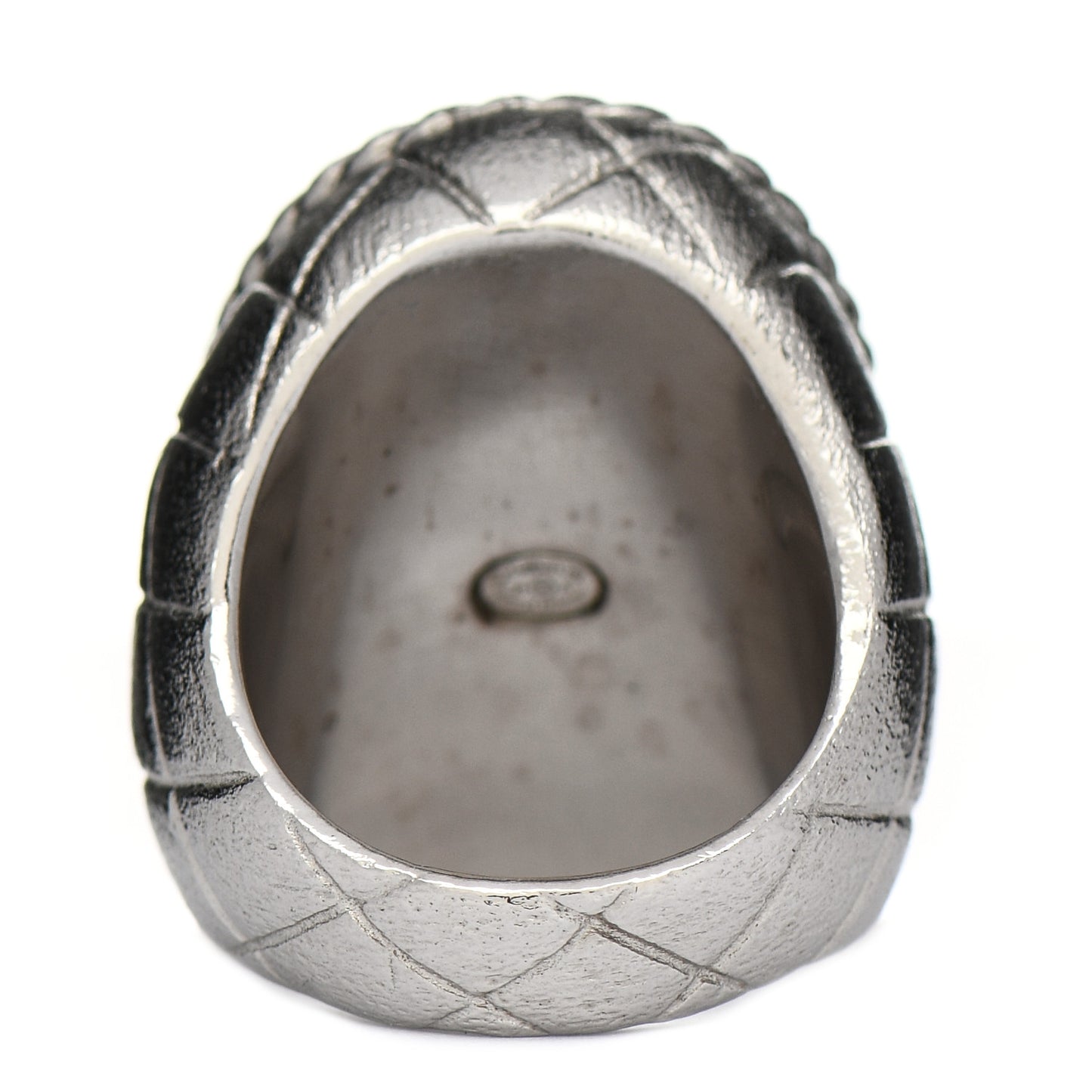 Crystal CC Crown Signet Ring 5.5 Gold