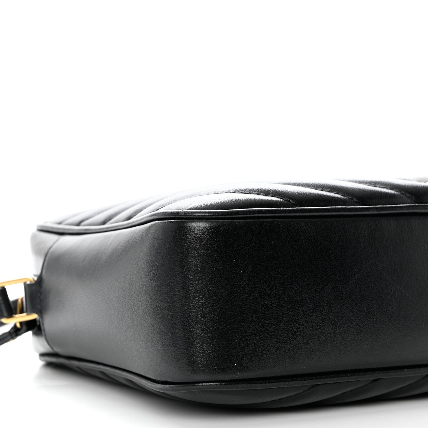 Calfskin Matelasse Monogram Lou Camera Bag Black
