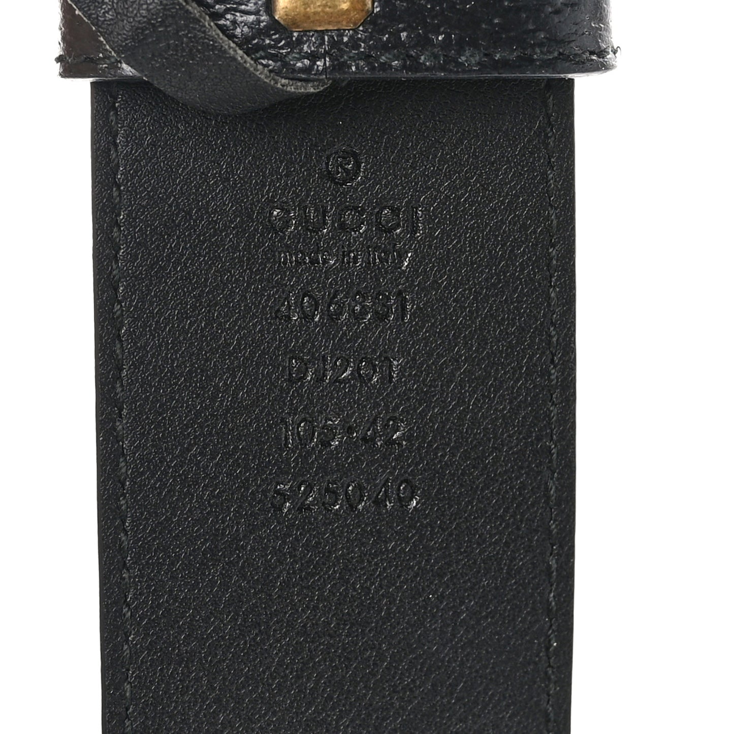 Textured Calfskin Double G 40mm Belt 105 42 Black