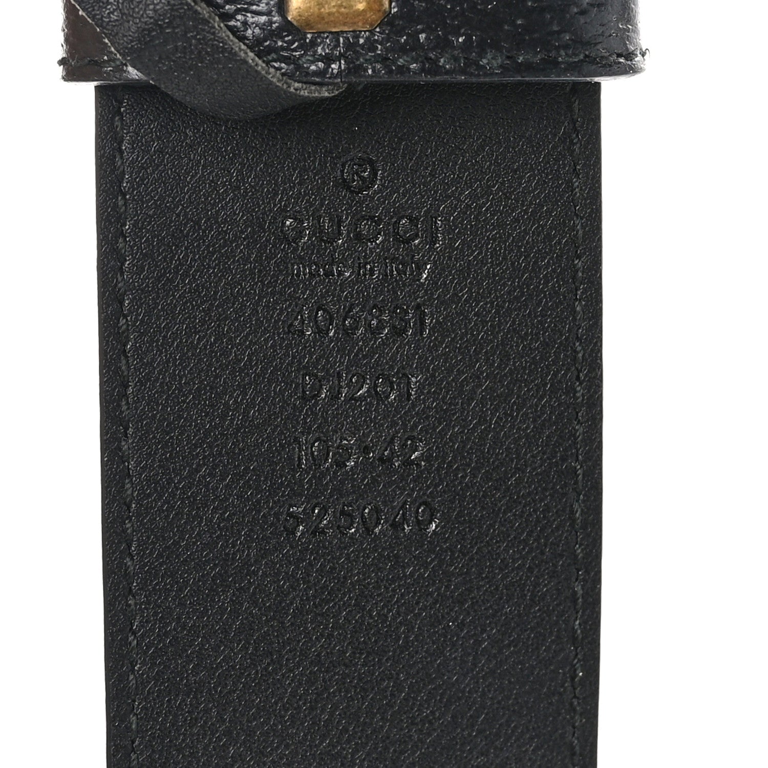 Gucci Textured Calfskin Double G 40mm Belt 105 42 Black 3 of 5