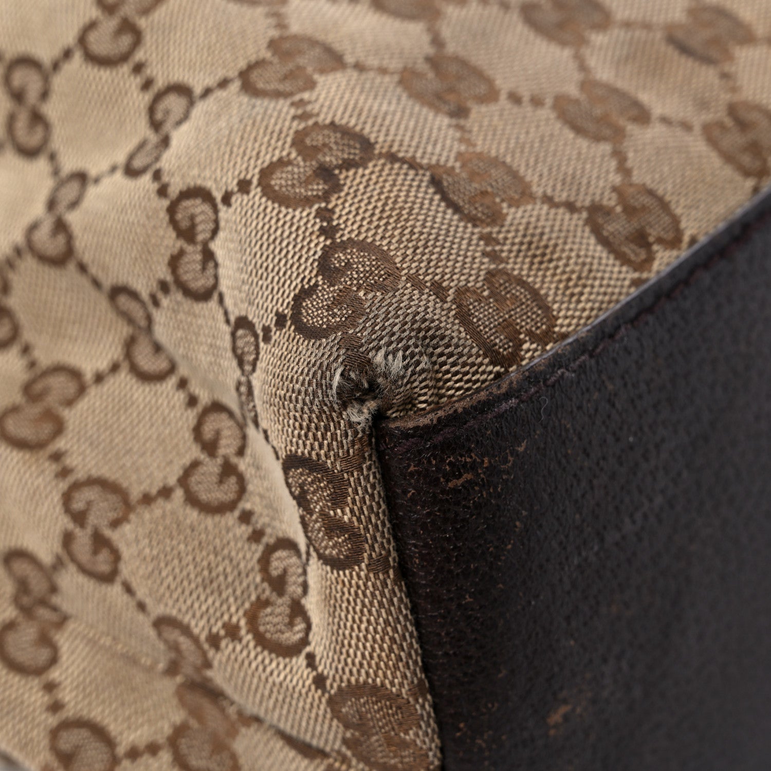 Gucci GG Monogram Large Web Handle Vertical Tote Dark Brown 10 of 16