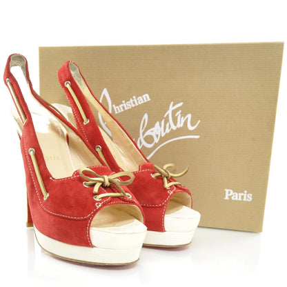 Christian Louboutin Suede Jefferson Plato 140 Pumps 38 4 of 7