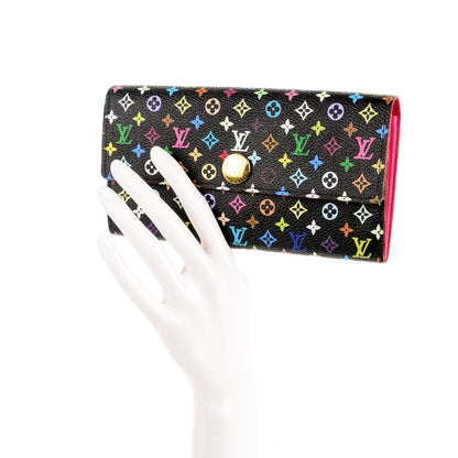 Louis Vuitton Monogram Multicolor Sarah Wallet Black Grenade 2 of 8